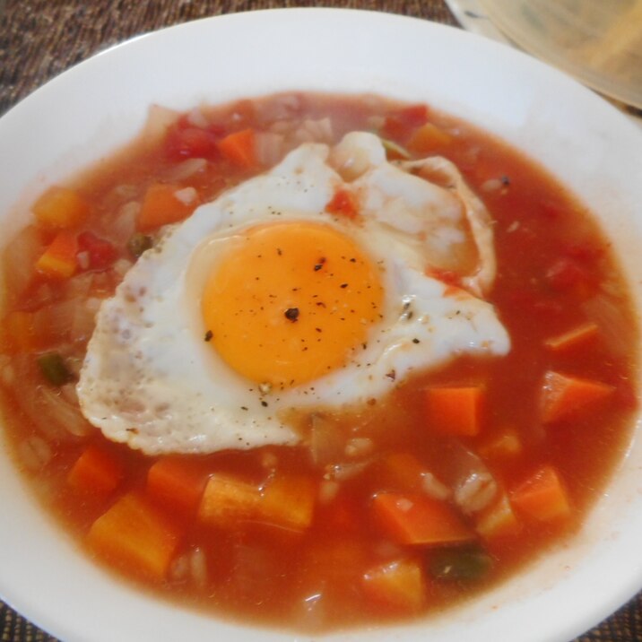 雑穀と野菜のトマトスープご飯